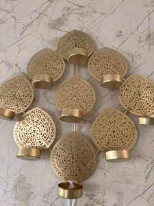 Tealight Light Weight Craved Metal Holder