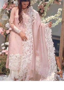 Elegant Pink Embroidered Kurta Set xl