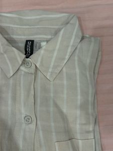 Striped Button-Up Shirt