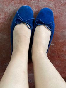 GALIN Deep Royal Blue Ballet Flats