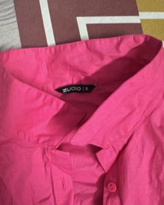 crop shirt with bow on back