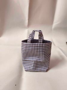 Gingham Tote Bag Set