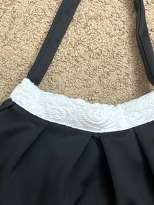 Elegant Black &amp; White Clutch Bag
