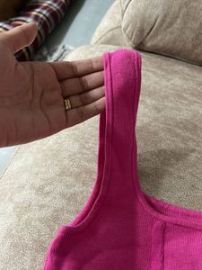 Hot Pink Corset Tank