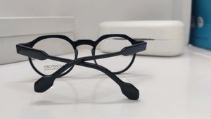 Montford Black Acetate Round Eyeglasses