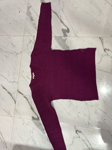Purple Knit Sweater