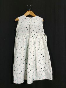 Blue Heart Printed Dress ( Women) | Chest 24| Length 24