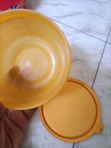 Vintage Tupperware Lid - Orange