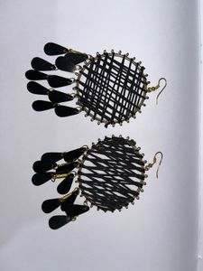 Black Tassel Earrings
