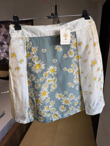 Daisy Print Mini Skirt
