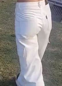 White Cargo Pants