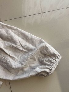 off white plunge cotton top