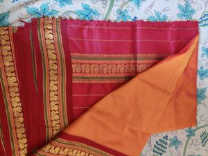 Handloom kanchi silk cotton saree.