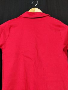 Red co-ord Jacket + skirt