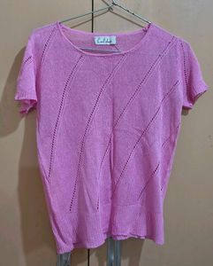 Pink Knitted Short Sleeve Top set of 2❤️😍