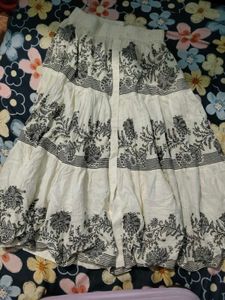Tiered Floral Maxi Skirt