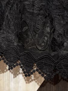 black textured skirt FREE SIZE knee length