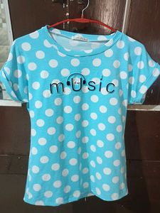 Cute Polka Dot Music Tee