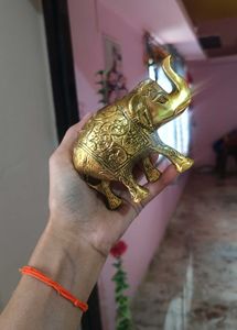 Brass Elephant Showpiece