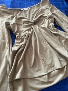 LittleBox Chic Twisted Neck Long Sleeve Top