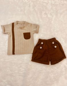 Baby Boys 2-Piece Waffle Knit Outfit