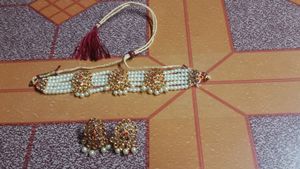 Pearl Necklace With Earrings 😍
