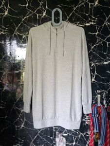 Cozy Quarter-Zip Hoodie Dress