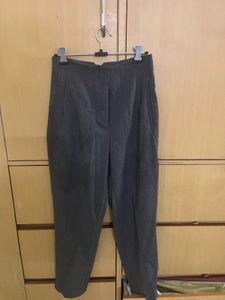 Zara High Waist Formal Trouser Dark Melange