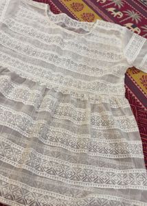 White Chikankari Kurta
