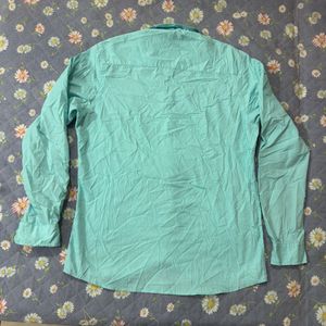 Men's Blue Long-Sleeve Shirt