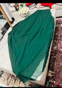 Green Embroidered lehnga Kurta Set with Dupatta