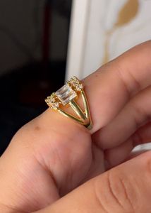 Anti Tarnish Sparkling Statement Ring