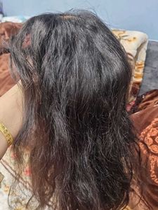 Natural Black Wig with  front bang