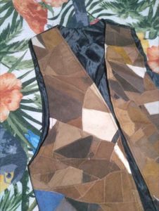Vintage Leather Patchwork Vest