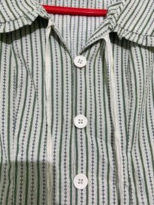 Striped Button-Up Mini Dress