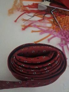 Burgundy Patterned Tie