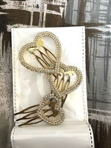Heart Rhinestone Hair Accessories (3 pcs)
