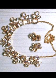 Loren Crystal Necklace &amp; Earring Set