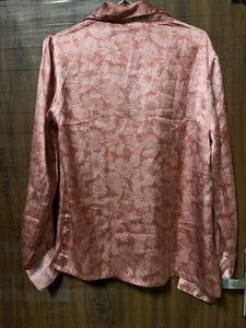Stylish Pink Floral Print Shirt