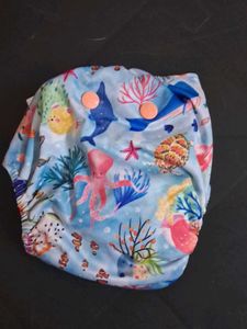 Cute Ocean Print Baby Diaper