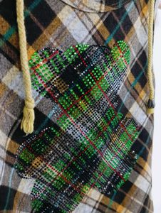 Plaid Sleeveless Hooded Top
