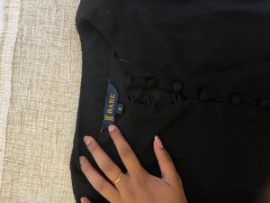 Elegant Black Midi Dress with Belt