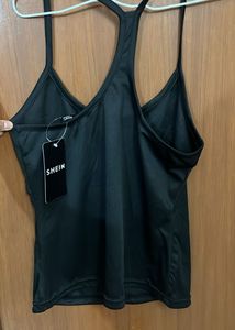 Sleek Black Racerback Tank Top