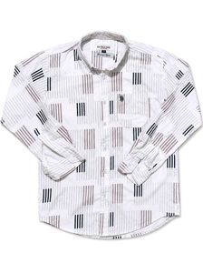 Stylish Men's Striped Long Sleeve Shirt