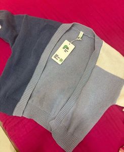 Newme Chunky Knit Colorblock Cardigan