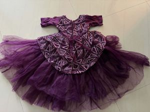 Designer Party Wear flare net dress