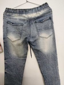 Blue Denim Joggers