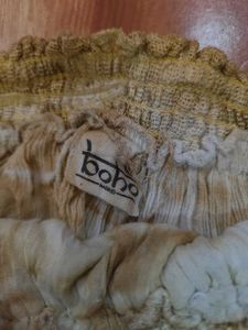 Boho Off-Shoulder Bell Sleeve Top