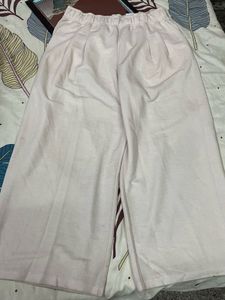 H&M Cream Wide Leg Pants