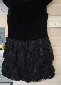 Very Fancy Mini Velvet  Net Short Drees